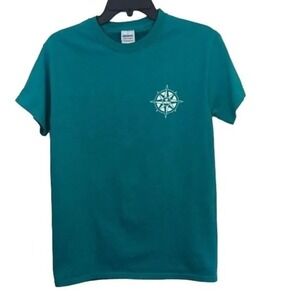 HTM Concepts Teal T-Shirt North‎ Is A Direction South Lifestyle Graphic